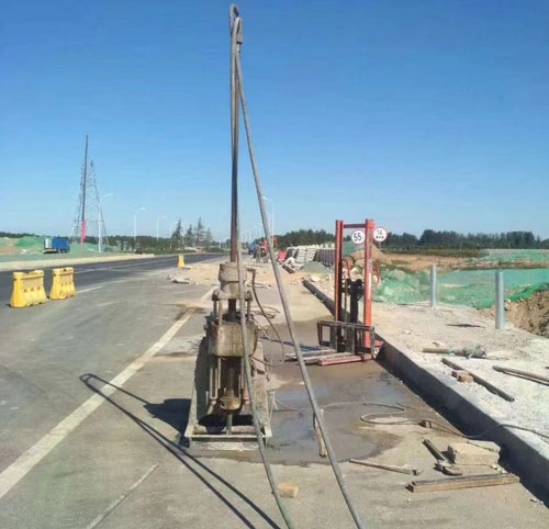 官渡公路高聚物注浆加固
