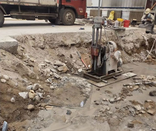 官渡公路下沉压浆